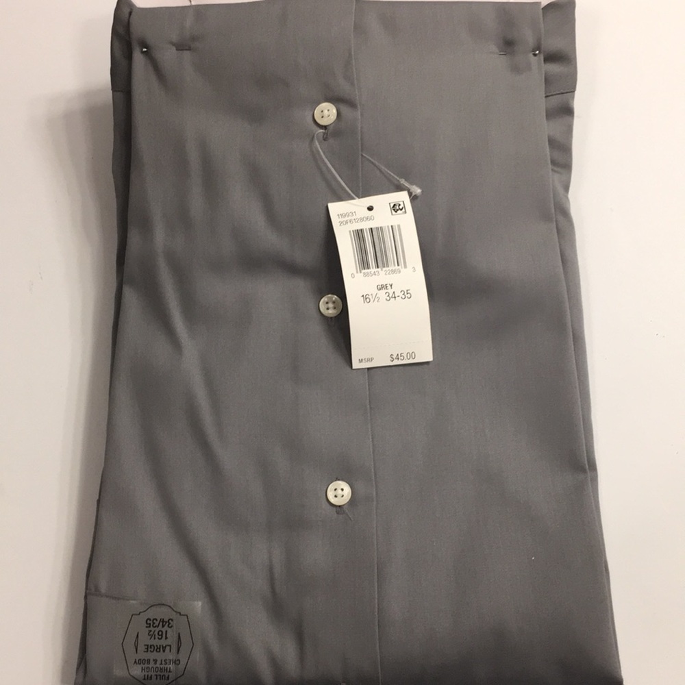NEW - Van Heusen Mens Button Up Dress Shirt - Large - Picture 6 of 7